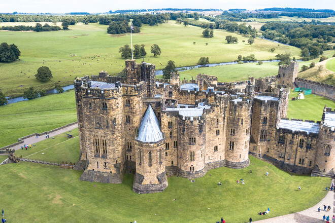 Alnwick Castle in Alnwick