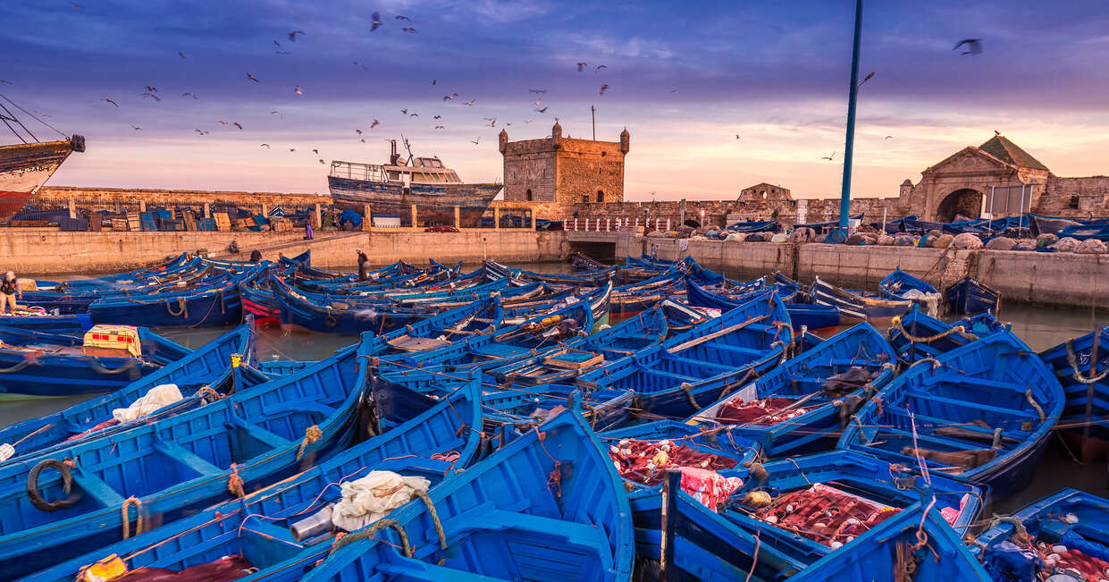 Harbour in Essaouira, Morocco