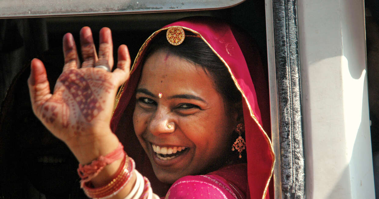 Girl on train, India