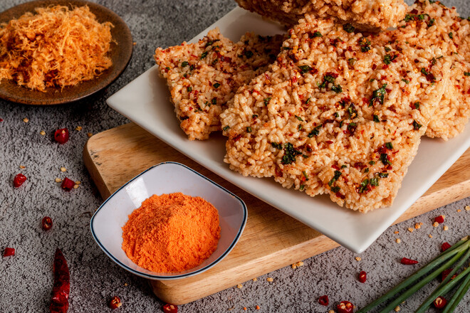 Com Chay Cha Bong Pho Mai - Vietnamese tranditional food