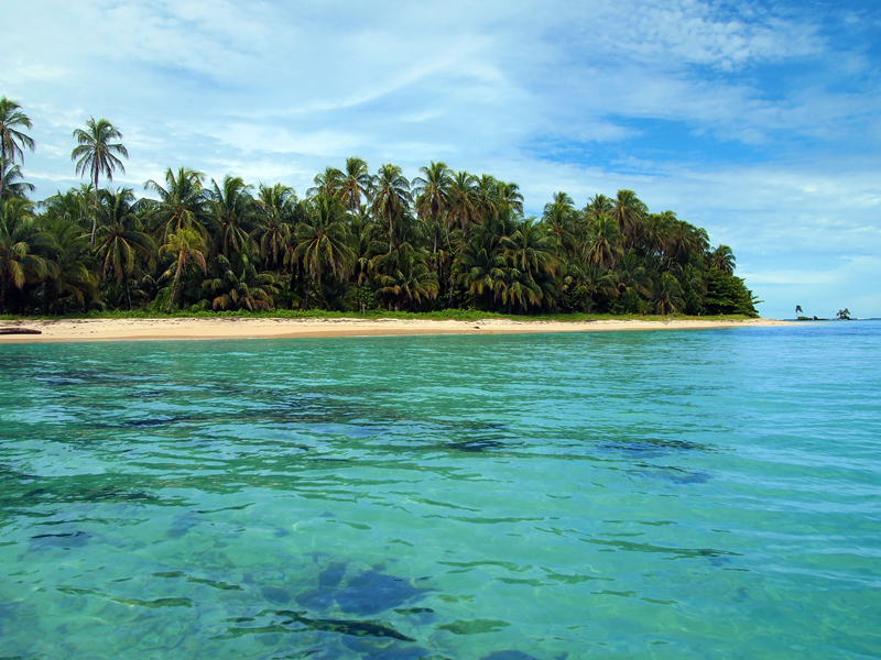 Central america cycling beach