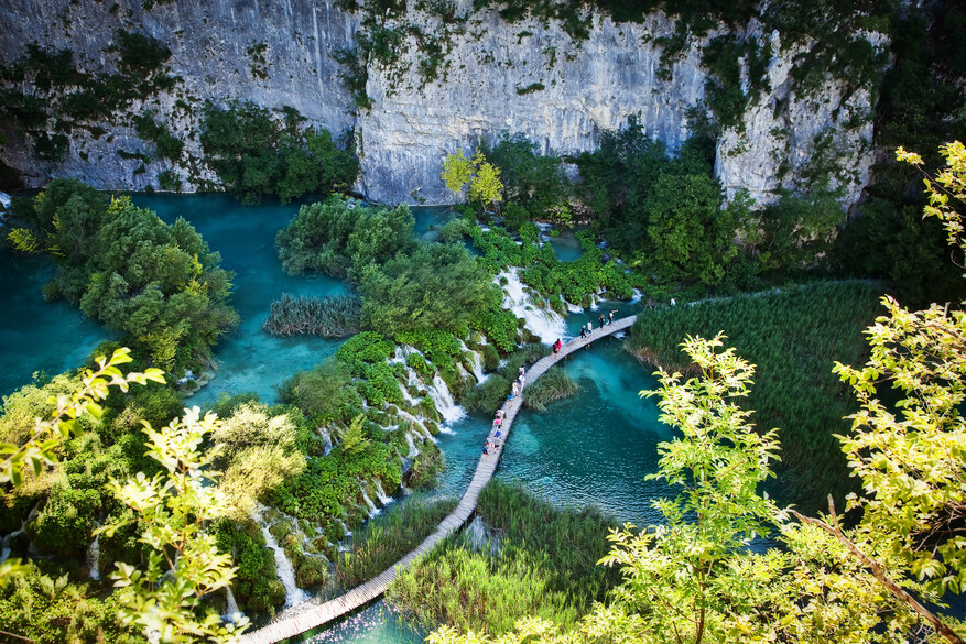 Walking in the Plitvice National Park
