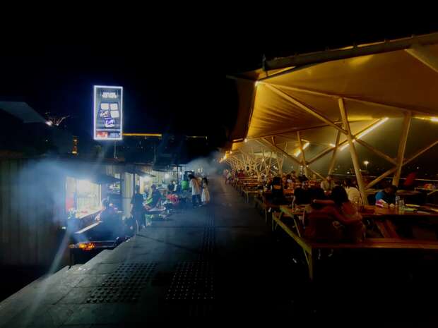 Market at night in Indonesia